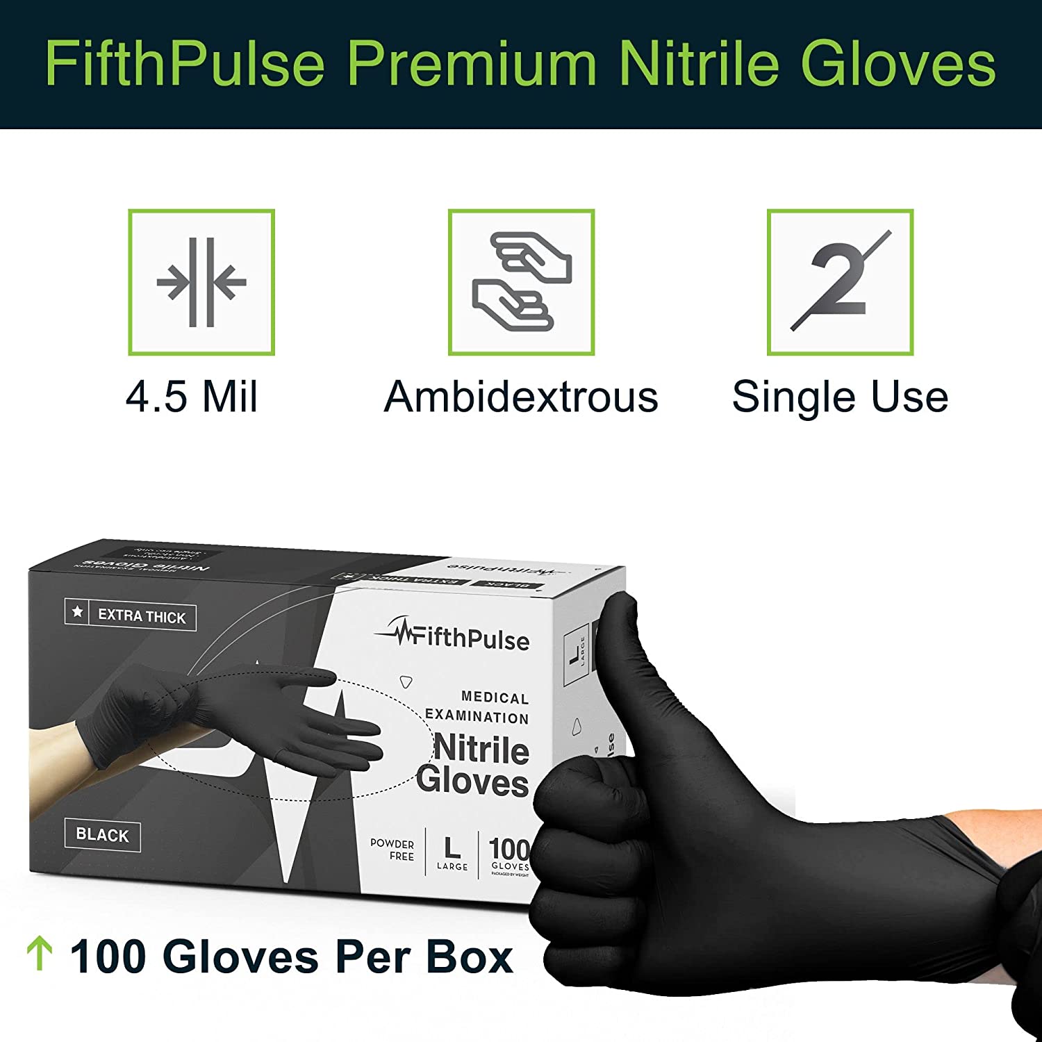 6g Flexible Disposable Nitrile Gloves For Mechanic Work Food Prepa 100pcs M V201-W13213932