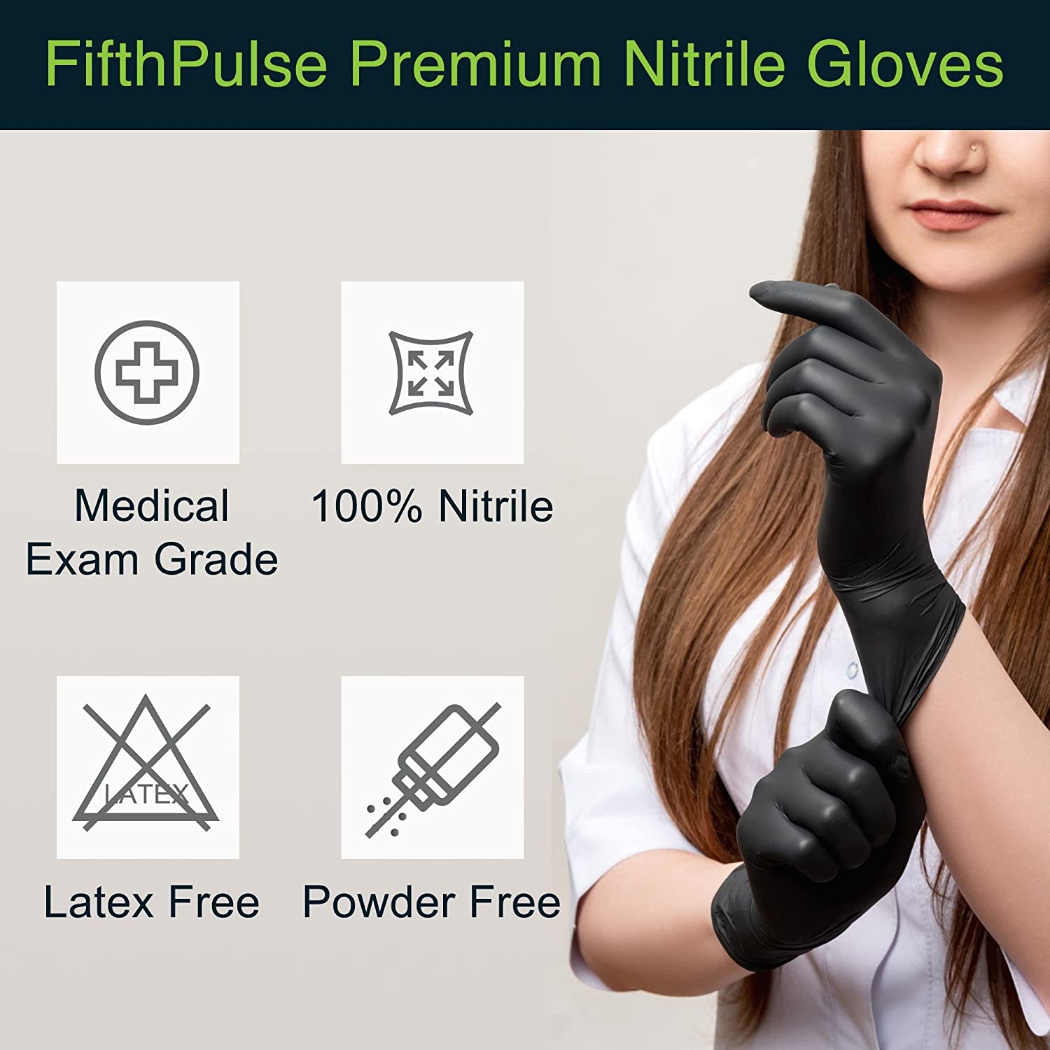 6g Flexible Disposable Nitrile Gloves For Mechanic Work Food Prepa 200Pcs M V201-W13213933