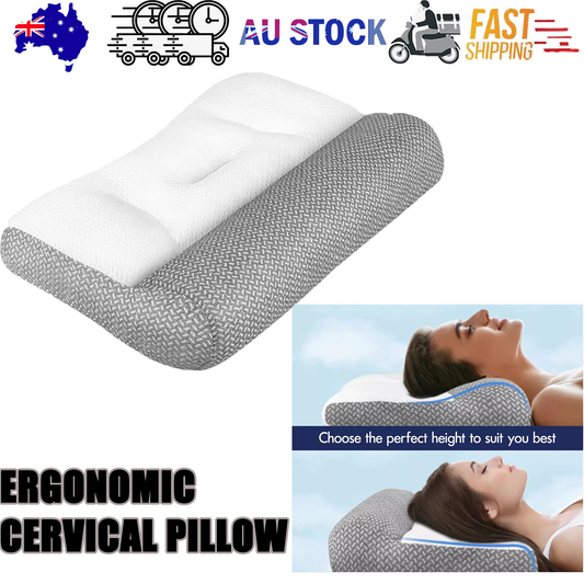 Ergonomic Cervical Pillow Contour Orthopedic Neck Pain Adjustable Bed Pillow V201-W13213943