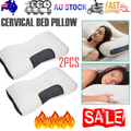 2 pcs Pain Relief Ergonomic Pillow Adjustable Contour Orthopedic Cervical Bed Pillow V201-W13213944