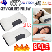 2 pcs Pain Relief Ergonomic Pillow Adjustable Contour Orthopedic Cervical Bed Pillow V201-W13213944