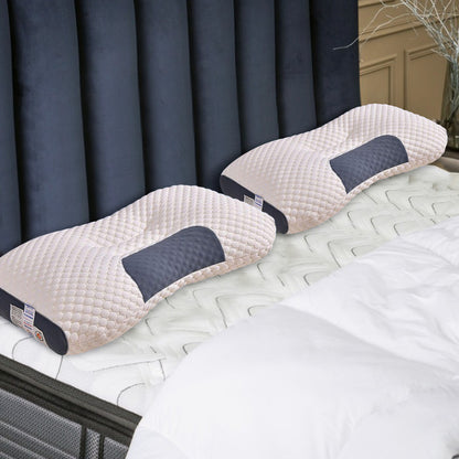 2 pcs Pain Relief Ergonomic Pillow Adjustable Contour Orthopedic Cervical Bed Pillow V201-W13213944