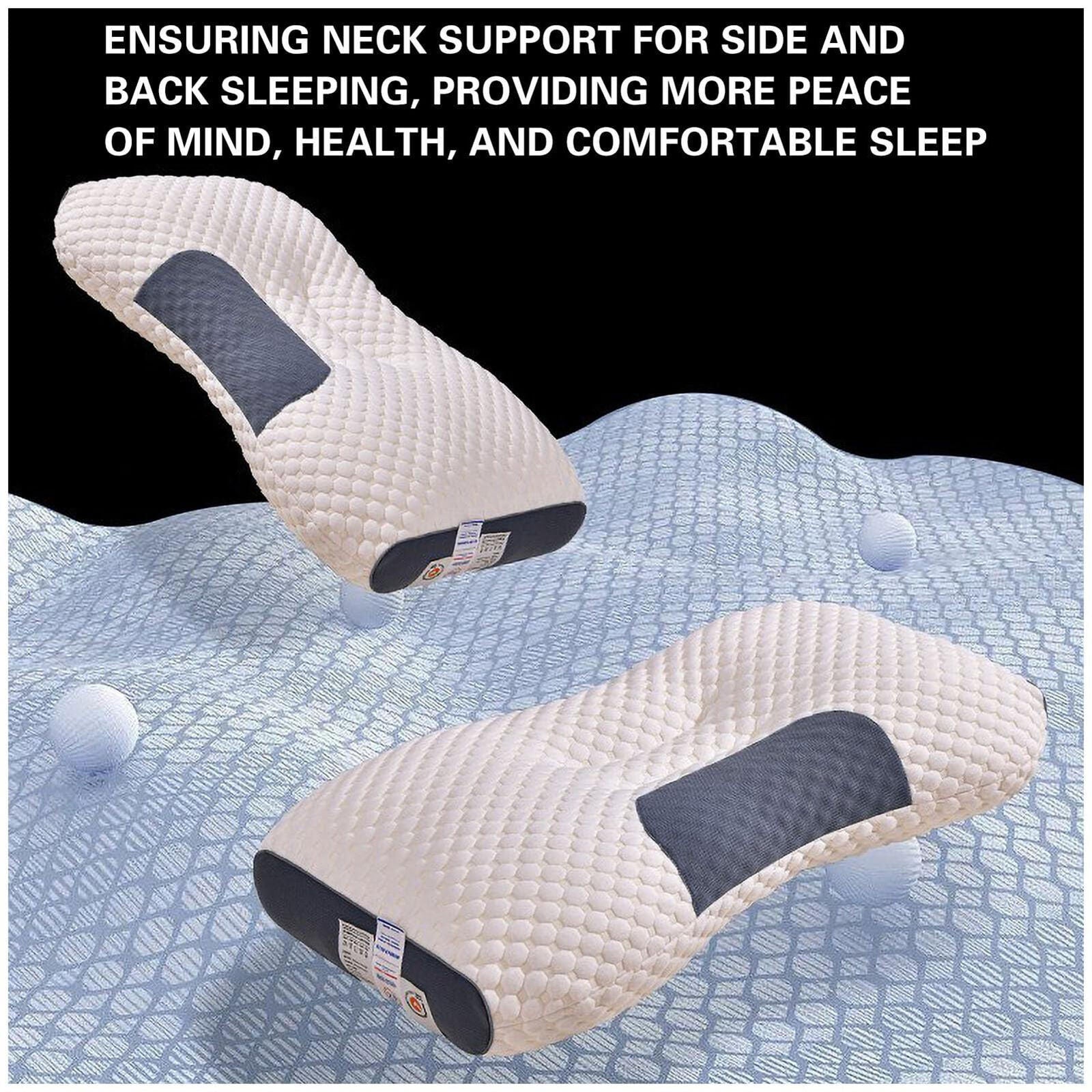 2 pcs Pain Relief Ergonomic Pillow Adjustable Contour Orthopedic Cervical Bed Pillow V201-W13213944
