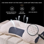 2 pcs Pain Relief Ergonomic Pillow Adjustable Contour Orthopedic Cervical Bed Pillow V201-W13213944