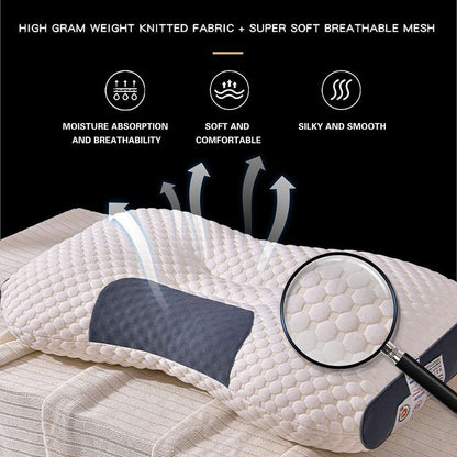 2 pcs Pain Relief Ergonomic Pillow Adjustable Contour Orthopedic Cervical Bed Pillow V201-W13213944