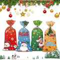 50 PCS Christmas Gift Bags with Assorted Christmas Prints for Xmas Gift Bags V201-W13240426
