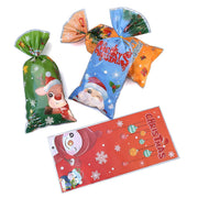 50 PCS Christmas Gift Bags with Assorted Christmas Prints for Xmas Gift Bags V201-W13240426