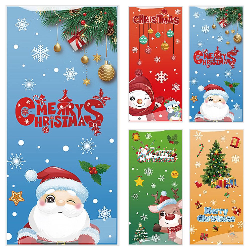 50 PCS Christmas Gift Bags with Assorted Christmas Prints for Xmas Gift Bags V201-W13240426