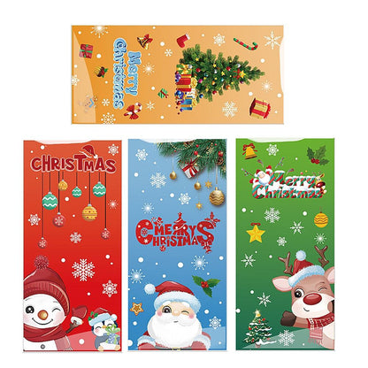 50 PCS Christmas Gift Bags with Assorted Christmas Prints for Xmas Gift Bags V201-W13240426