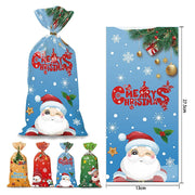 50 PCS Christmas Gift Bags with Assorted Christmas Prints for Xmas Gift Bags V201-W13240426