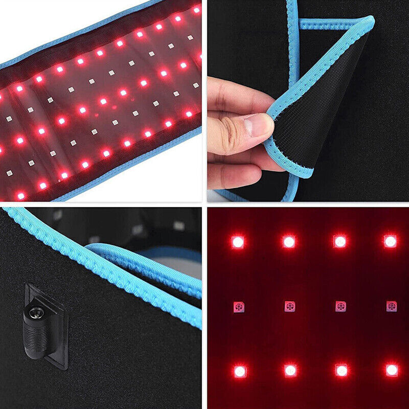 660nm Red & 850nm Near Infrared Light Therapy Heated Wrist Belt Pad Pain Relief V201-W13248965