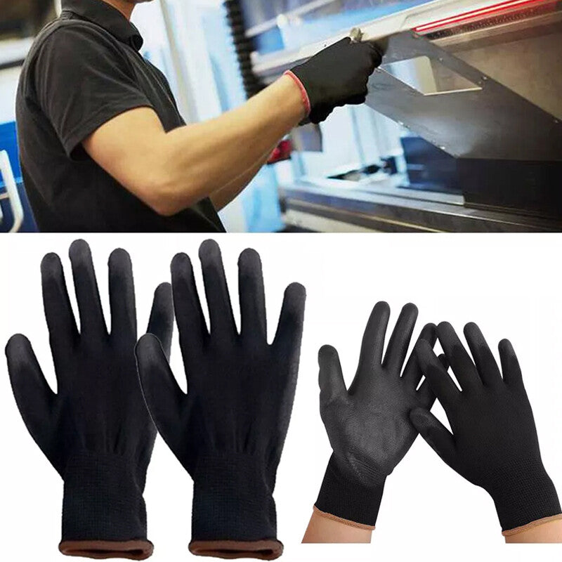 24PCS Antistatic Nylon Gloves Work Safety Working Mechanic Gloves Garden Builder V201-W13250097