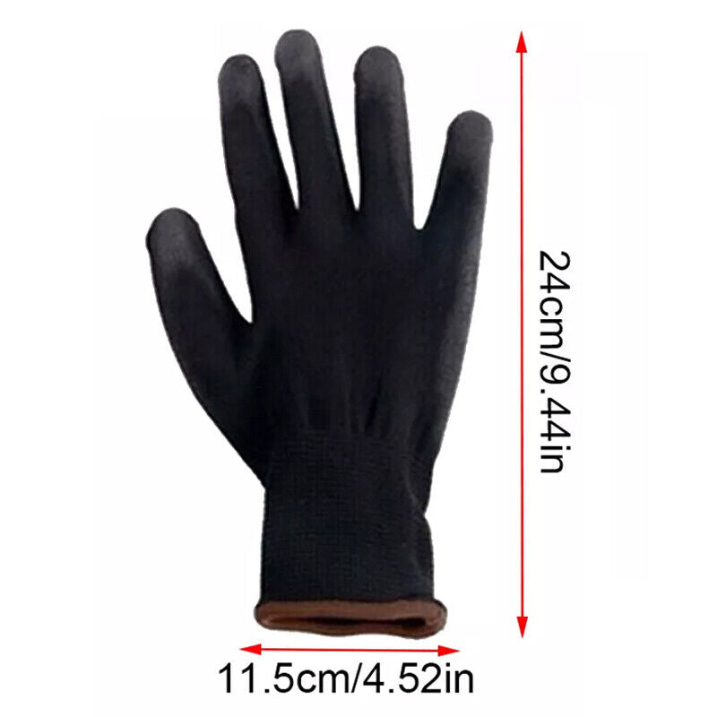 24PCS Antistatic Nylon Gloves Work Safety Working Mechanic Gloves Garden Builder V201-W13250097