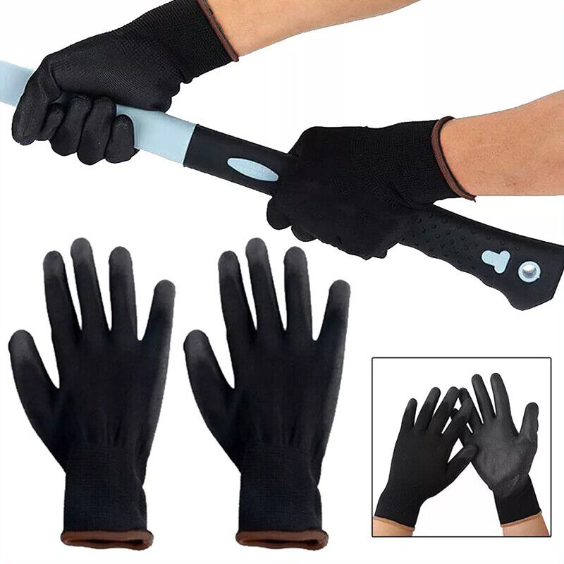 24PCS Antistatic Nylon Gloves Work Safety Working Mechanic Gloves Garden Builder V201-W13250097