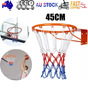 45CM Basketball Ring Hoop Net Wall Mounted Outdoor Hanging Basket ProfessionalAU V201-W13250111