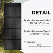 160W 160Watt Folding Solar Panel Blanket Mat Flexible Mono Power Camping RV USB 12V V201-W13272356