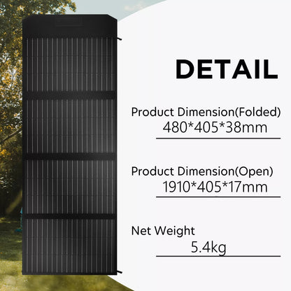 160W 160Watt Folding Solar Panel Blanket Mat Flexible Mono Power Camping RV USB 12V V201-W13272356
