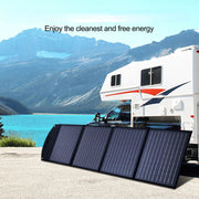 160W 160Watt Folding Solar Panel Blanket Mat Flexible Mono Power Camping RV USB 12V V201-W13272356