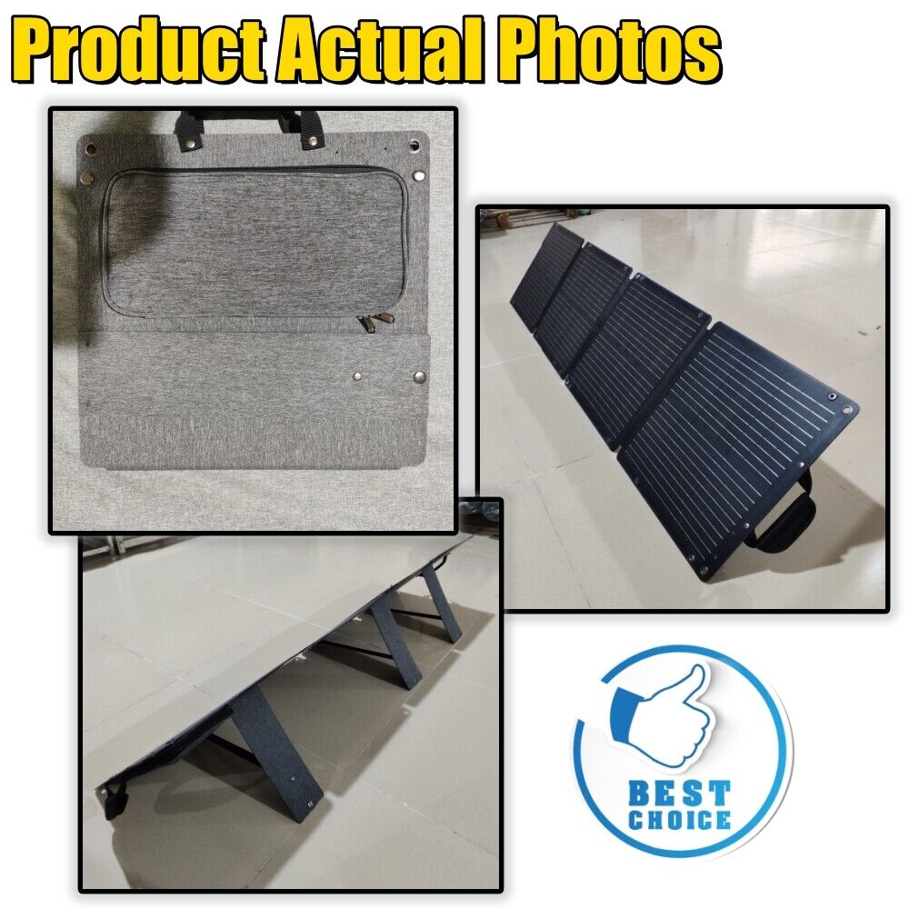 160W 160Watt Folding Solar Panel Blanket Mat Flexible Mono Power Camping RV USB 12V V201-W13272356