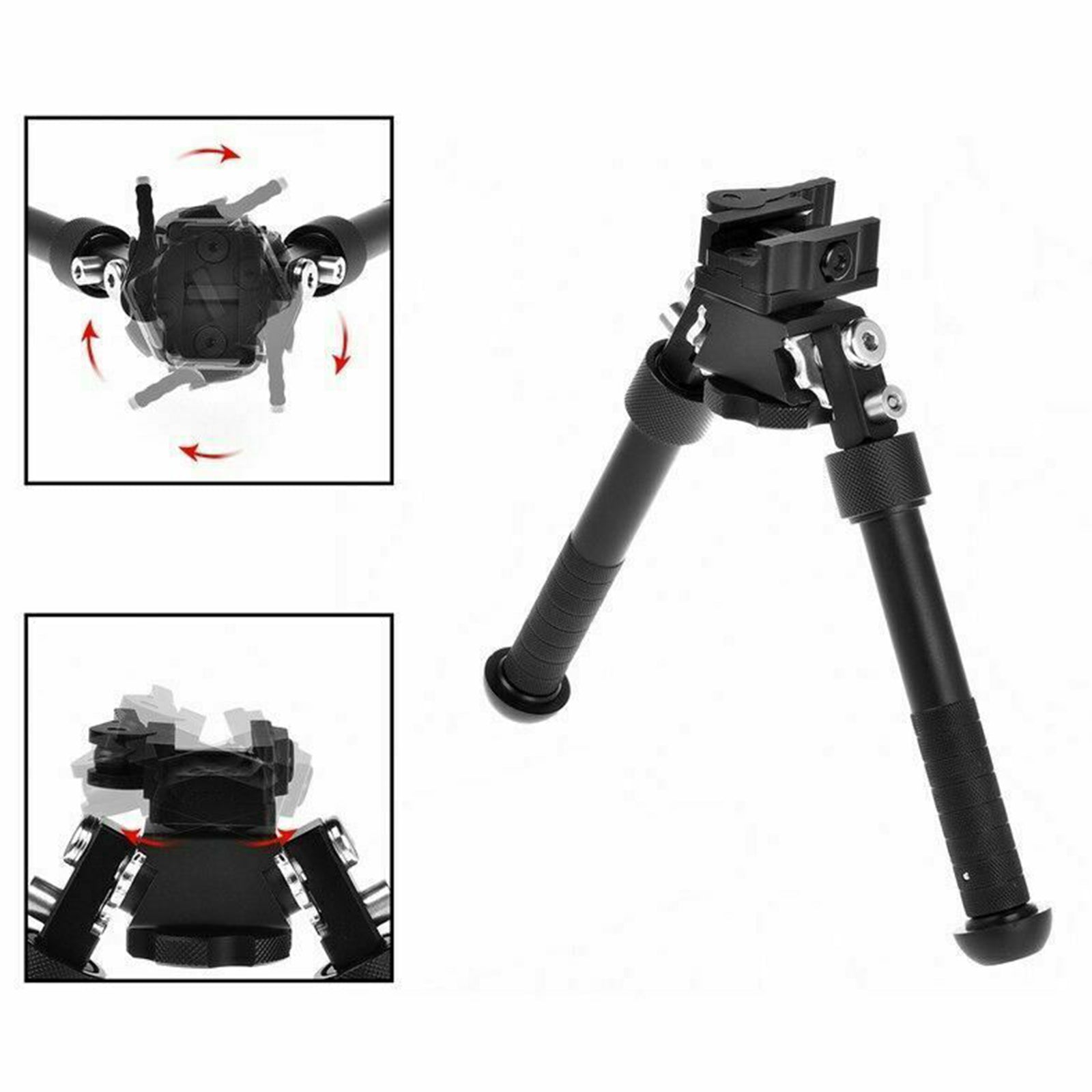 6.5- 9" Foldable QD Picatinny Rail Mount V8 Adjustable Bipod V201-W13280169