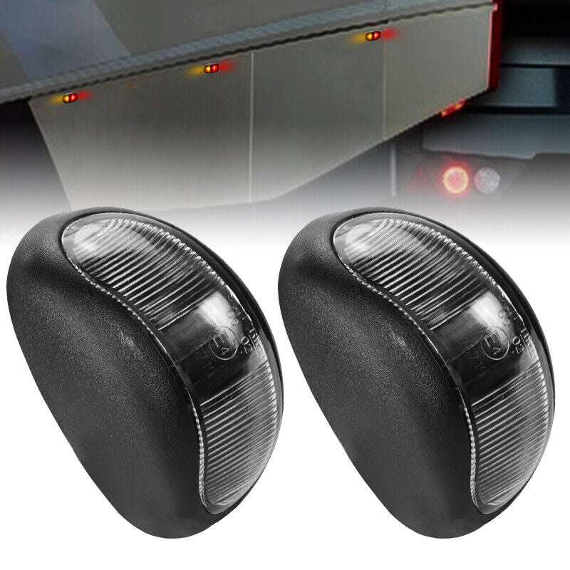 10X LED Clearance Lights Amber Red Side Marker Lamp Truck Trailer Caravan 12-24V V201-W13281975