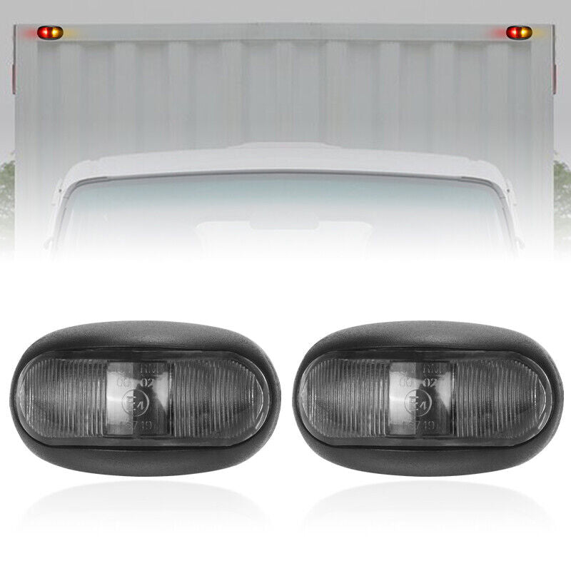 10X LED Clearance Lights Amber Red Side Marker Lamp Truck Trailer Caravan 12-24V V201-W13281975
