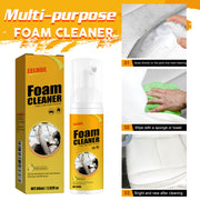 Foam Cleaner, Leather Seat Supplies Decontamination Multi-Functional Interior Cleaner V201-W13288636