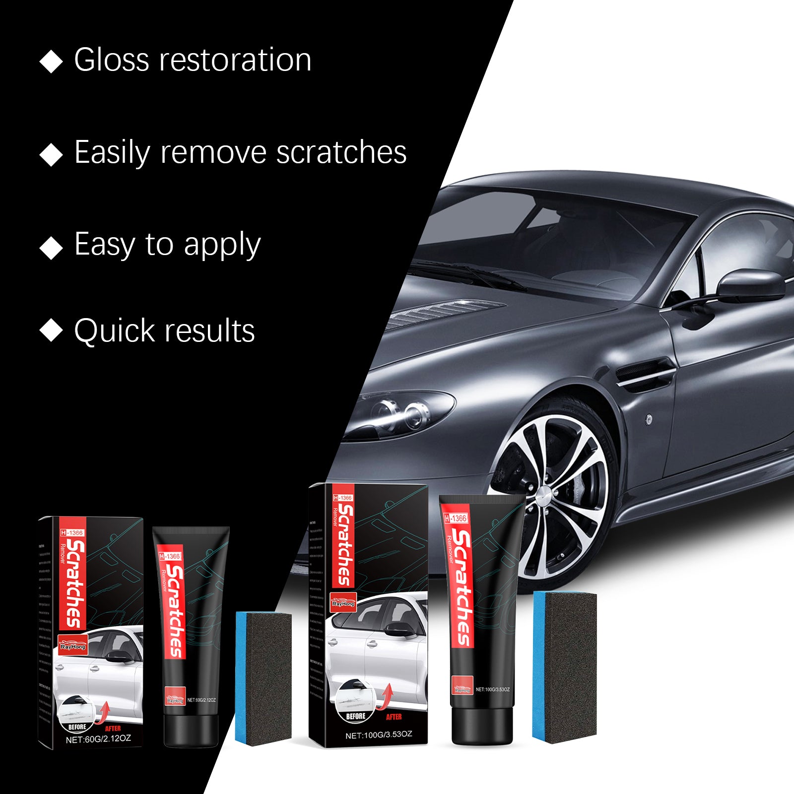 cratches Remover, Paint Cleaning Decontamination Wax Scratch Retreading Paste Repair Car Wax V201-W13288638