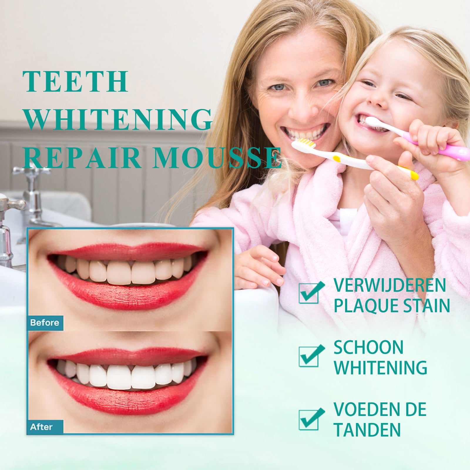 Foam Toothpaste Breath Freshening Whitening Toothpaste Tooth Anti-Moth Mouth Cleaning Tooth Stains And Gum V201-W13288640