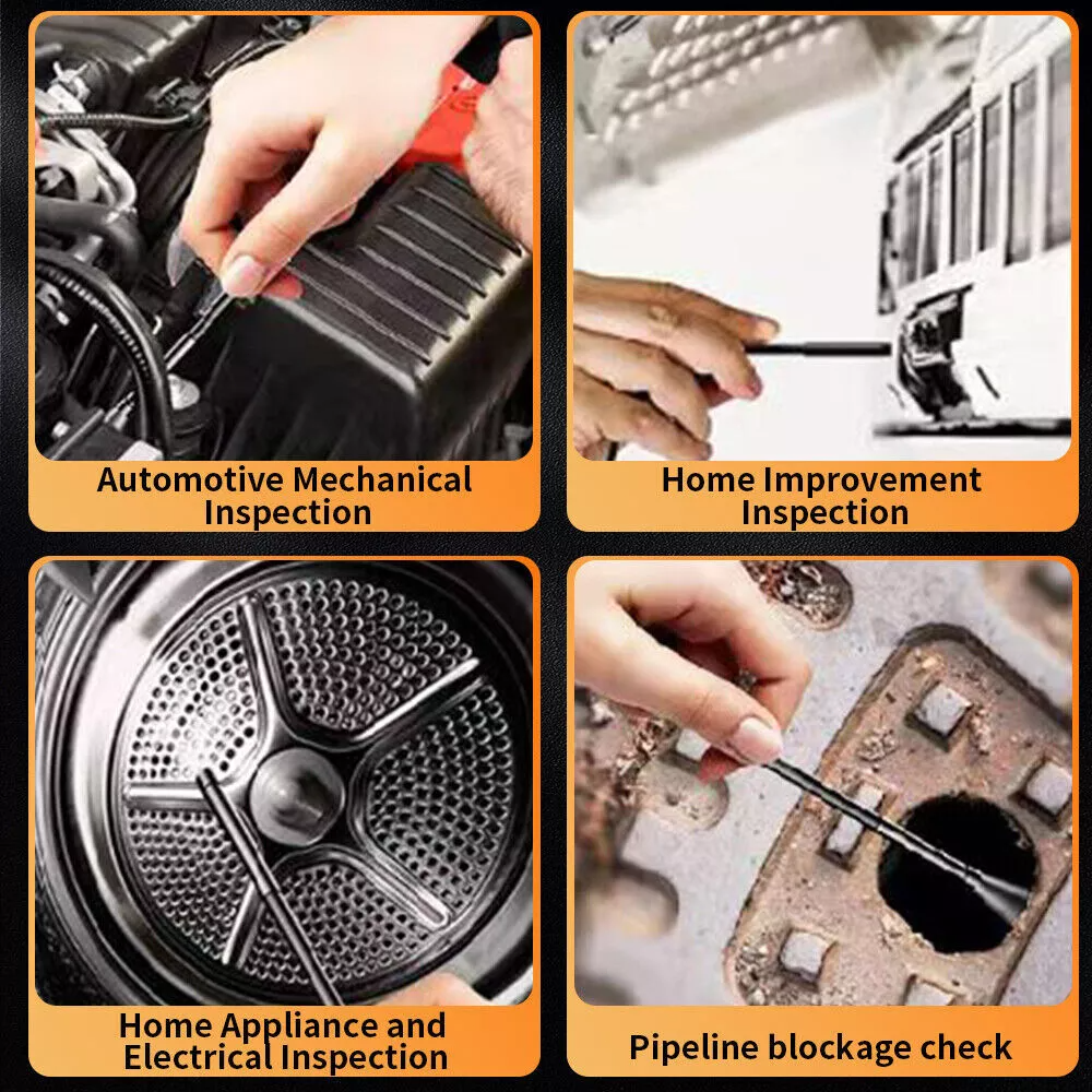 4.3" Screen Industrial Endoscope 8mm Borescope Inspection 1080P HD Camera 15M V201-W13289775