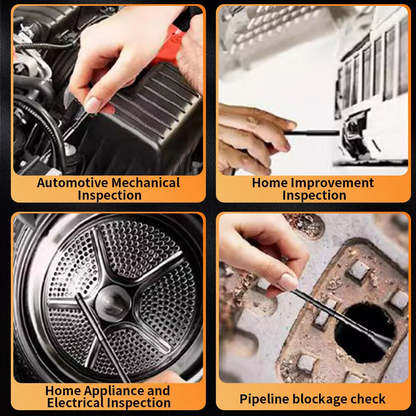 4.3" Screen Industrial Endoscope 8mm Borescope Inspection 1080P HD Camera 15M V201-W13289775