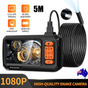 4.3" Screen Industrial Endoscope 8mm Borescope Inspection 1080P HD Camera 5M V201-W13289777