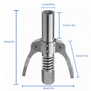 Grease Gun Coupler High Pressure Quick Release Lock Nozzles w/Hose For 1/8"NPT V201-W13314314