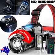900000LM LED Headlamp Rechargeable Headlight Zoomable Head Torch Lamp Flashlight V201-W13314315