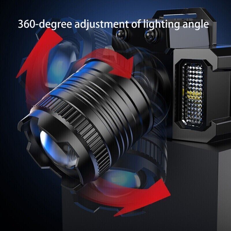 900000LM LED Headlamp Rechargeable Headlight Zoomable Head Torch Lamp Flashlight V201-W13314315