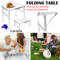 Outdoor Camping Folding Table Picnic Foldable Tables Aluminium Portable BBQ Desk V201-W13314325