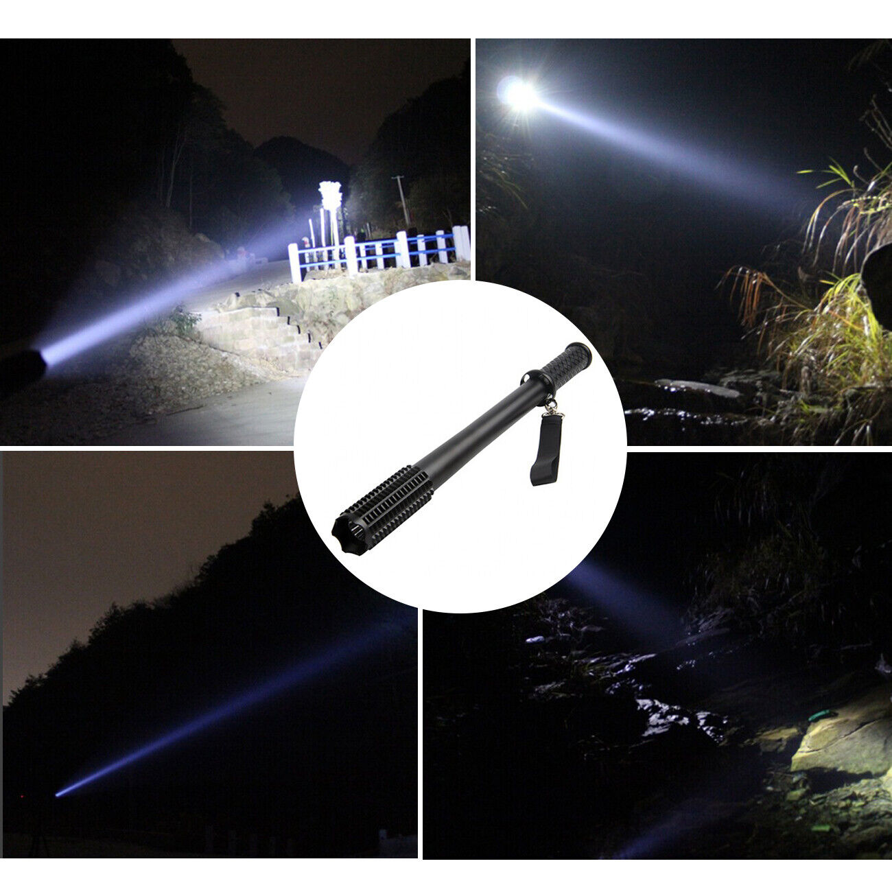 90000LM Baseball Bat LED Flashlights Waterproof Powerful Aluminium for Emergency V201-W13332896