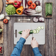Cutting Board Double-Sided Stainless Steel Chopping Boards for Kitchen Camping 46x30cm V201-W13333277