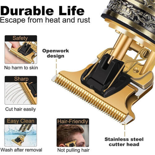 Professional Mens Hair Clippers Shaver Trimmers Machine Cordless Beard Electric V201-W13358181