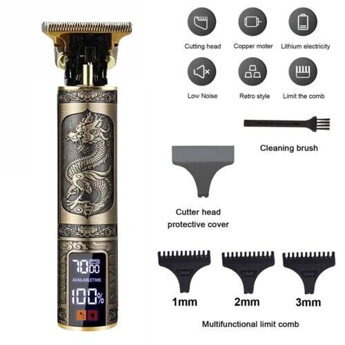 Professional Mens Hair Clippers Shaver Trimmers Machine Cordless Beard Electric V201-W13358181