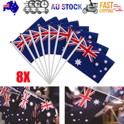 Small Waver Hand Held Aussie Flags Party Supplies Banner AU 8pcs Australia Flag V201-W13382187