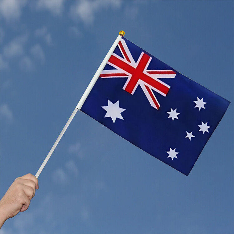 Small Waver Hand Held Aussie Flags Party Supplies Banner AU 8pcs Australia Flag V201-W13382187