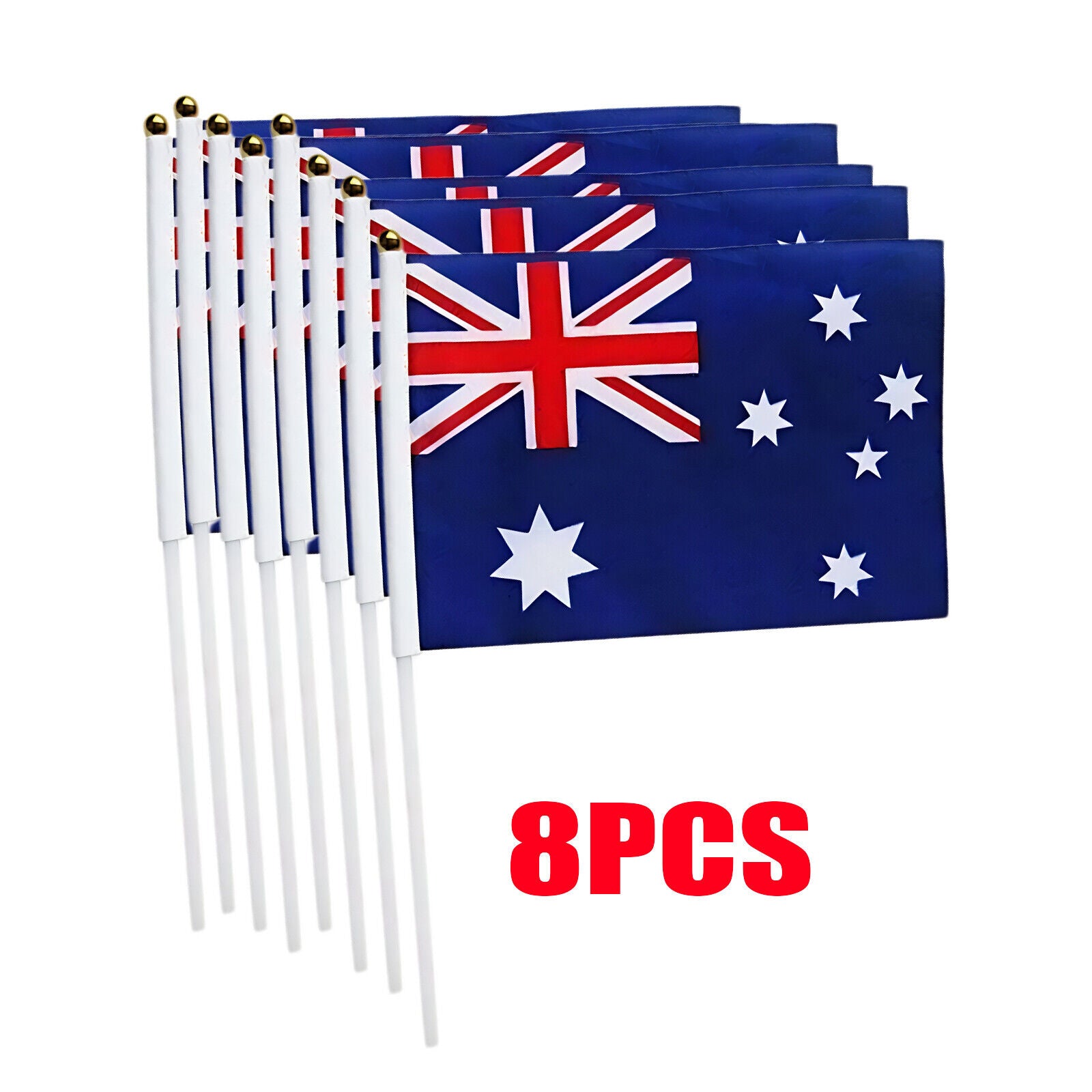 Small Waver Hand Held Aussie Flags Party Supplies Banner AU 8pcs Australia Flag V201-W13382187