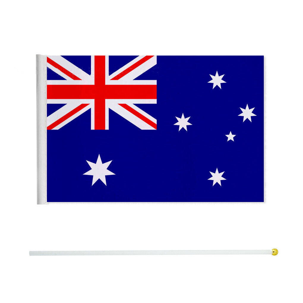 Small Waver Hand Held Aussie Flags Party Supplies Banner AU 8pcs Australia Flag V201-W13382187