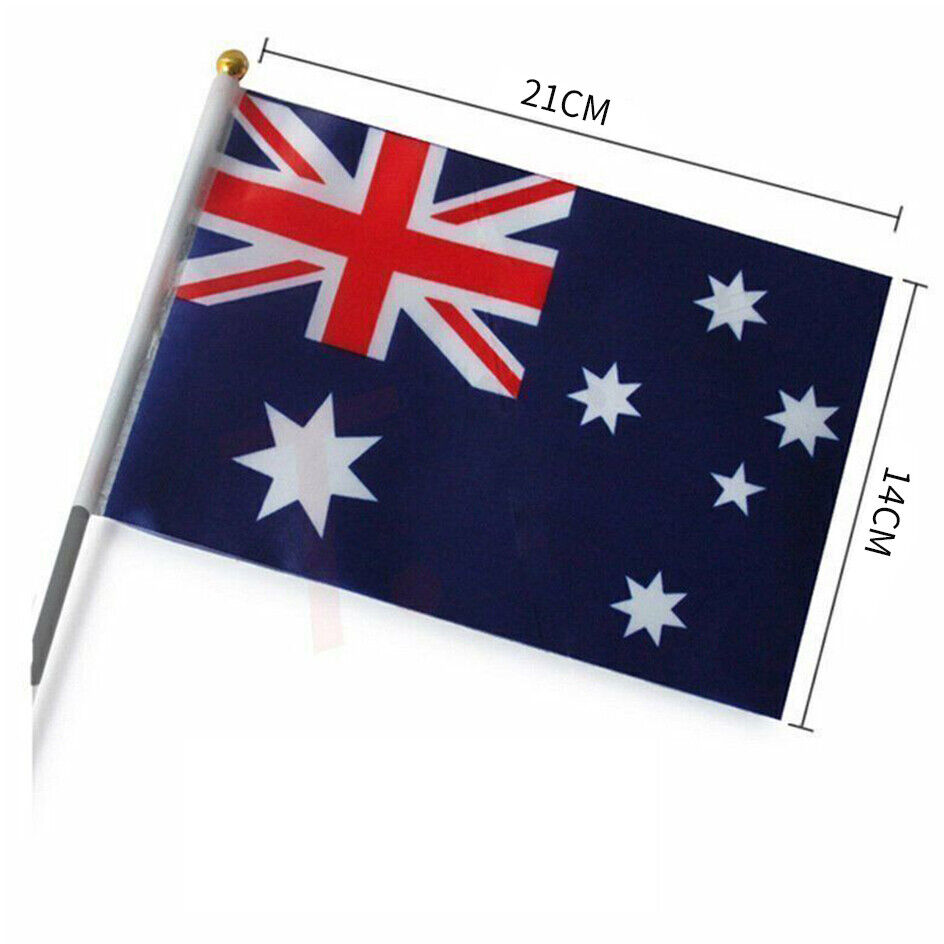 Small Waver Hand Held Aussie Flags Party Supplies Banner AU 8pcs Australia Flag V201-W13382187