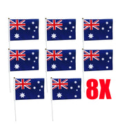 Small Waver Hand Held Aussie Flags Party Supplies Banner AU 8pcs Australia Flag V201-W13382187