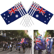 Small Waver Hand Held Aussie Flags Party Supplies Banner AU 8pcs Australia Flag V201-W13382187