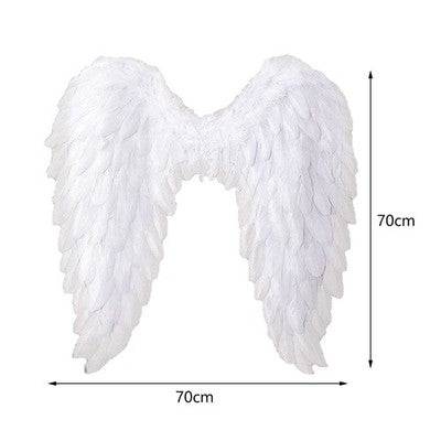 Angel Wings Fairy Wings with Elastic Straps Adults White V201-W13519982