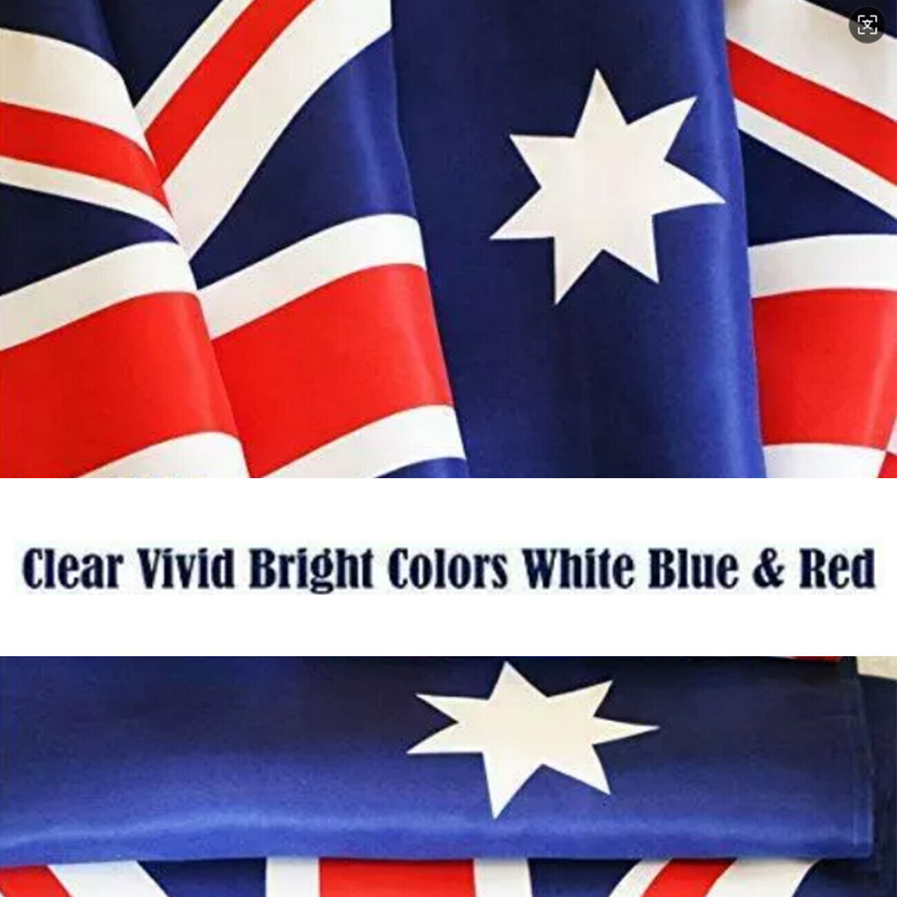 2 Pack Australian Aussie Flag Australia Day Oz AU 2x3ft 60x90cm Polyester V201-W13534981