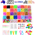 40Grids Rainbow Loom Bands Rubber Bracelet Making Kit S Clips Beads DIY Toys V201-W13555223
